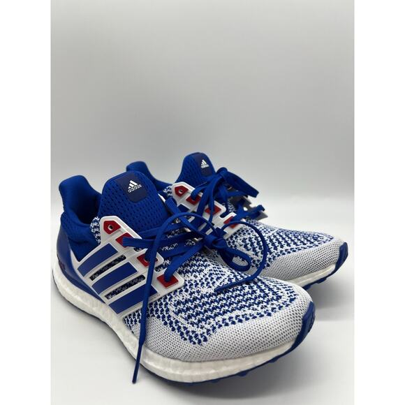 adidas Ultraboost 1.0 Cloud White Royal Blue Running Shoes IH3018 Men's Size 7.5 - Picture 11 of 12